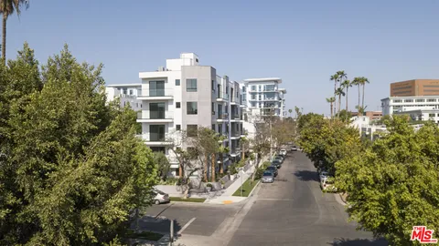 a view of a city with tall buildings