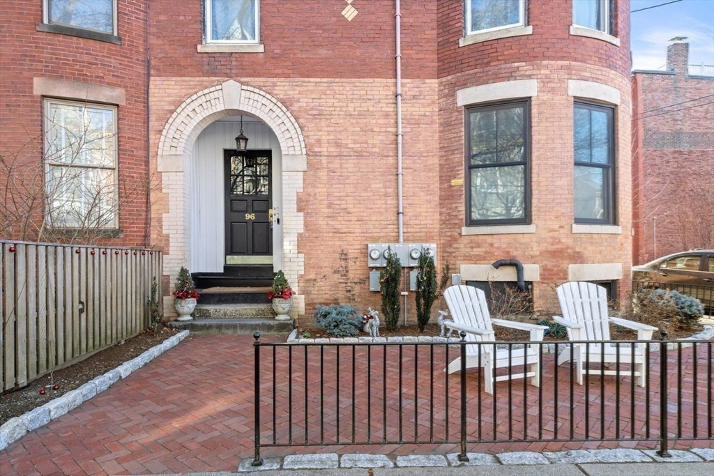 96 Brook Street, Unit 3 Brookline, MA 02445 - Photo 29 of 32 a view of front door of house with stairs