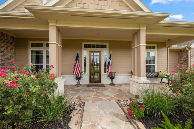 a front view of a house