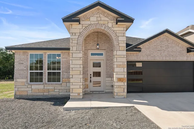 a front view of a house