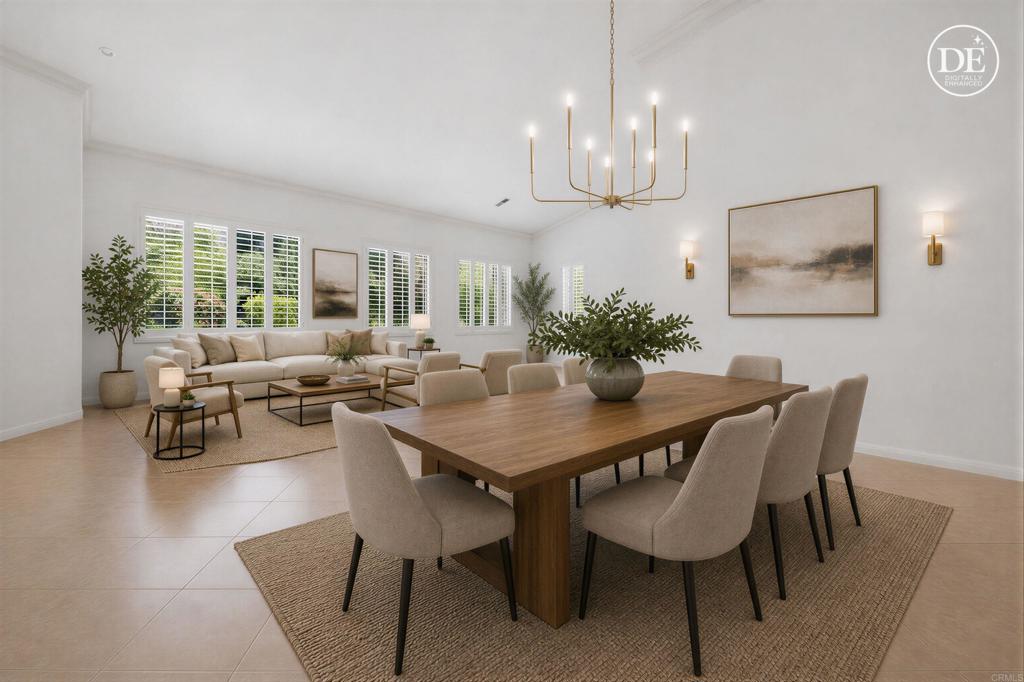 672 Inverlochy Drive Fallbrook, CA 92028 - Photo 9 of 75 a view of a dining room with furniture window and outside view