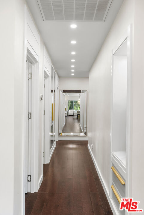 1823 Fern Lane Glendale, CA 91208 - Photo 19 of 30 a view of a hallway view with wooden floor and furniture