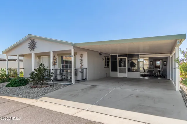 a view of a house with patio