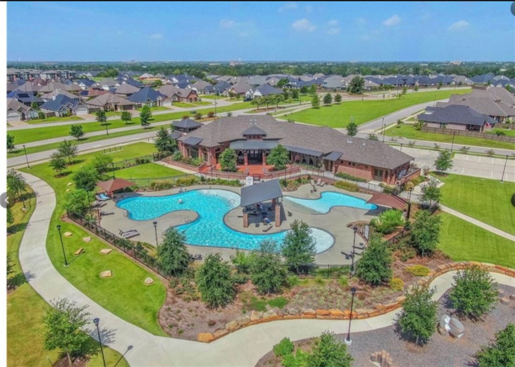 5102 Greenstone Way Bryan, TX 77802 - Photo 26 of 29 an aerial view of a house with a swimming pool yard and outdoor seating
