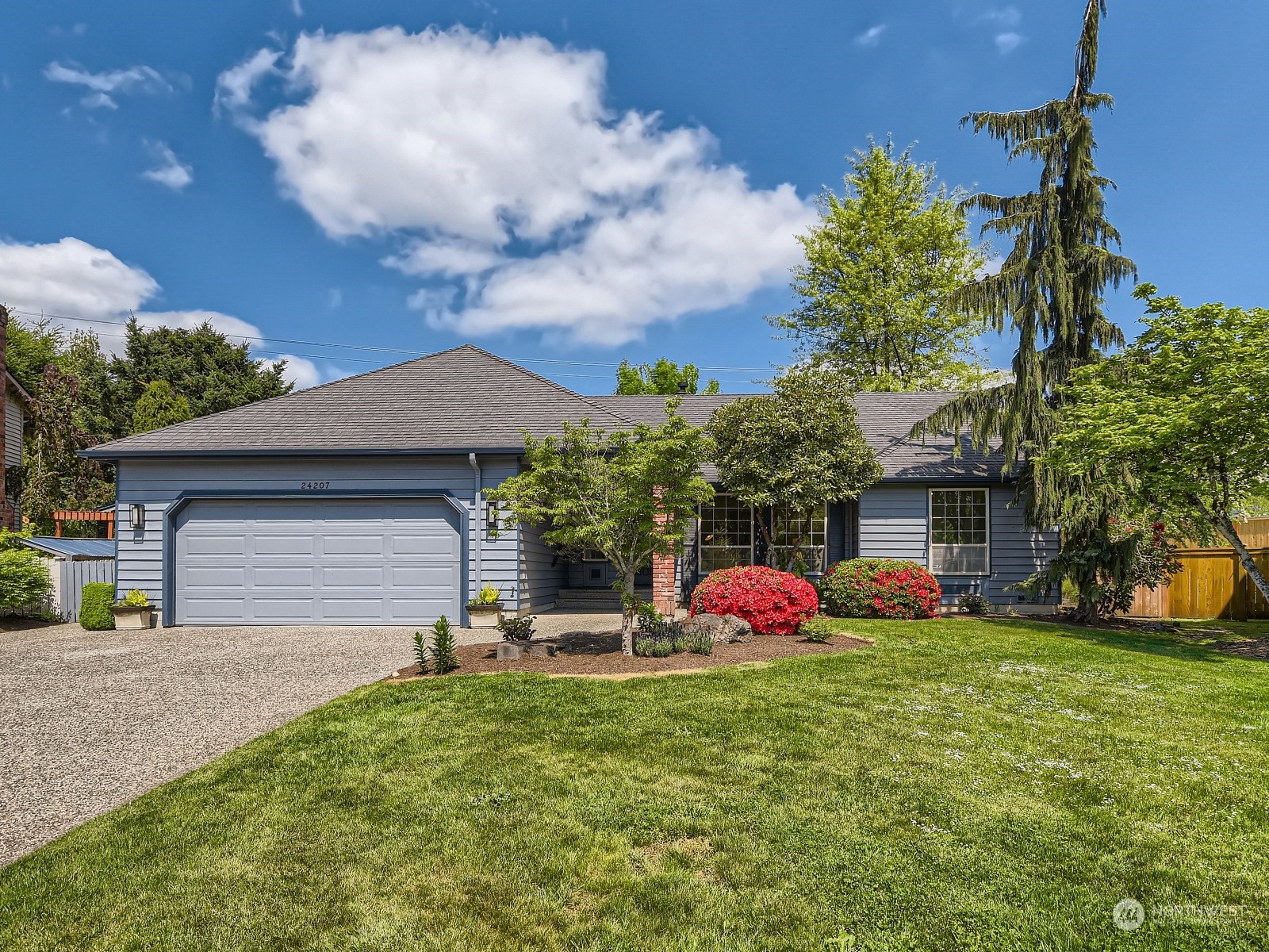 a front view of house with yard