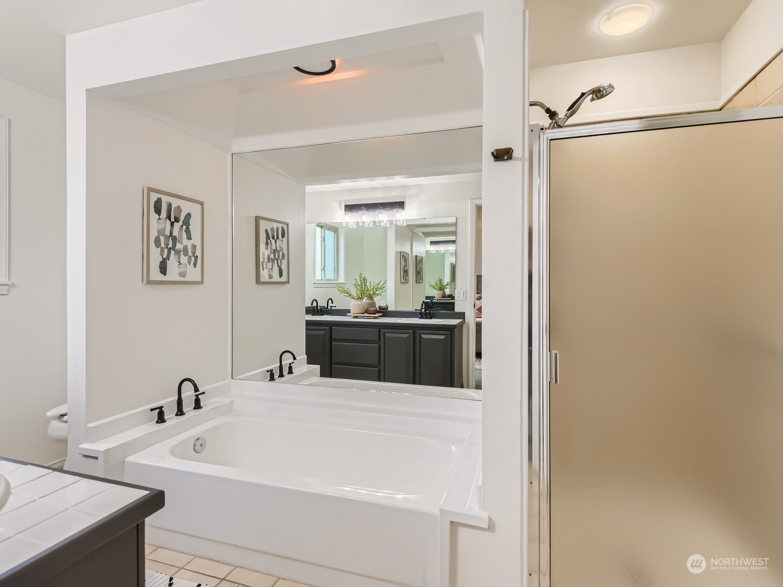 24207 15th Place Southeast Bothell, WA 98021 - Photo 15 of 27 a bathroom with a sink and a mirror