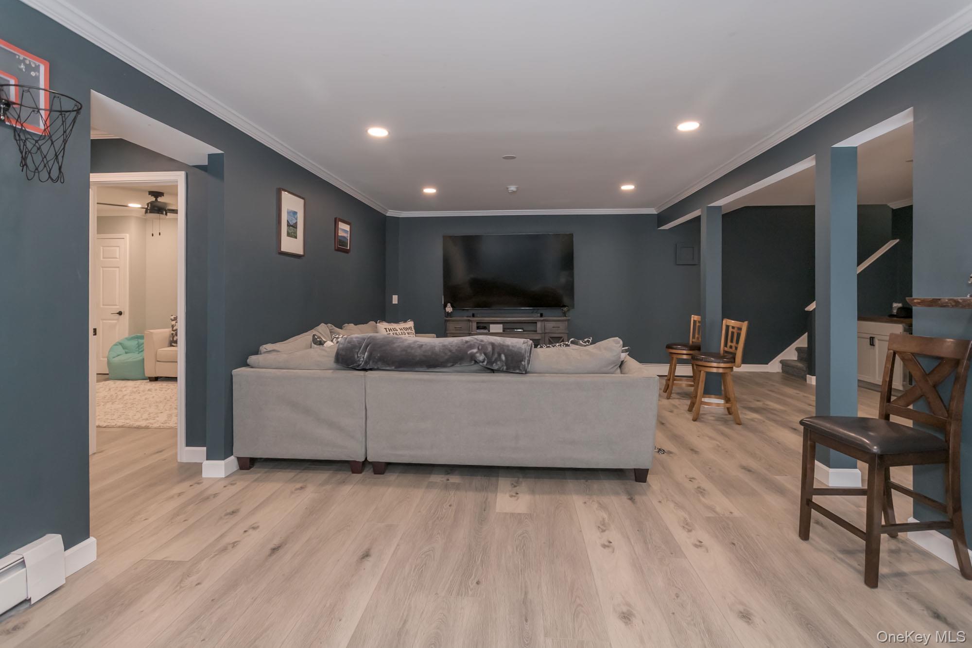 102 Beverly Road Chester, NY 10918 - Photo 40 of 49 a living room with furniture and a flat screen tv
