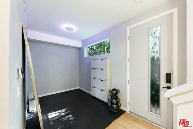 a view of a pathway of a building