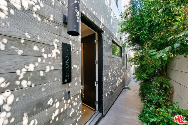 a view of front door