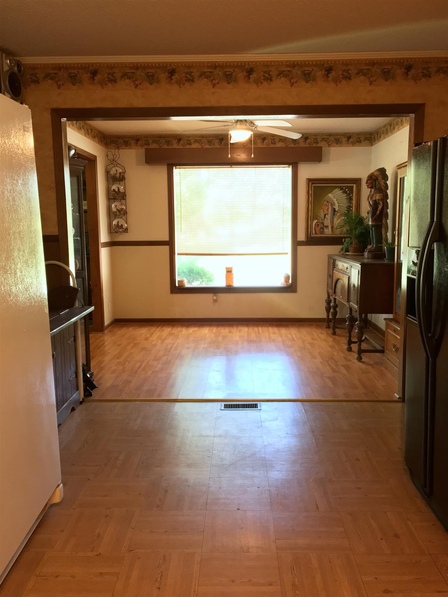 209 Bonnertown Road Five Points, TN 38457 - Photo 18 of 30 a view of empty room with wooden floor and fan