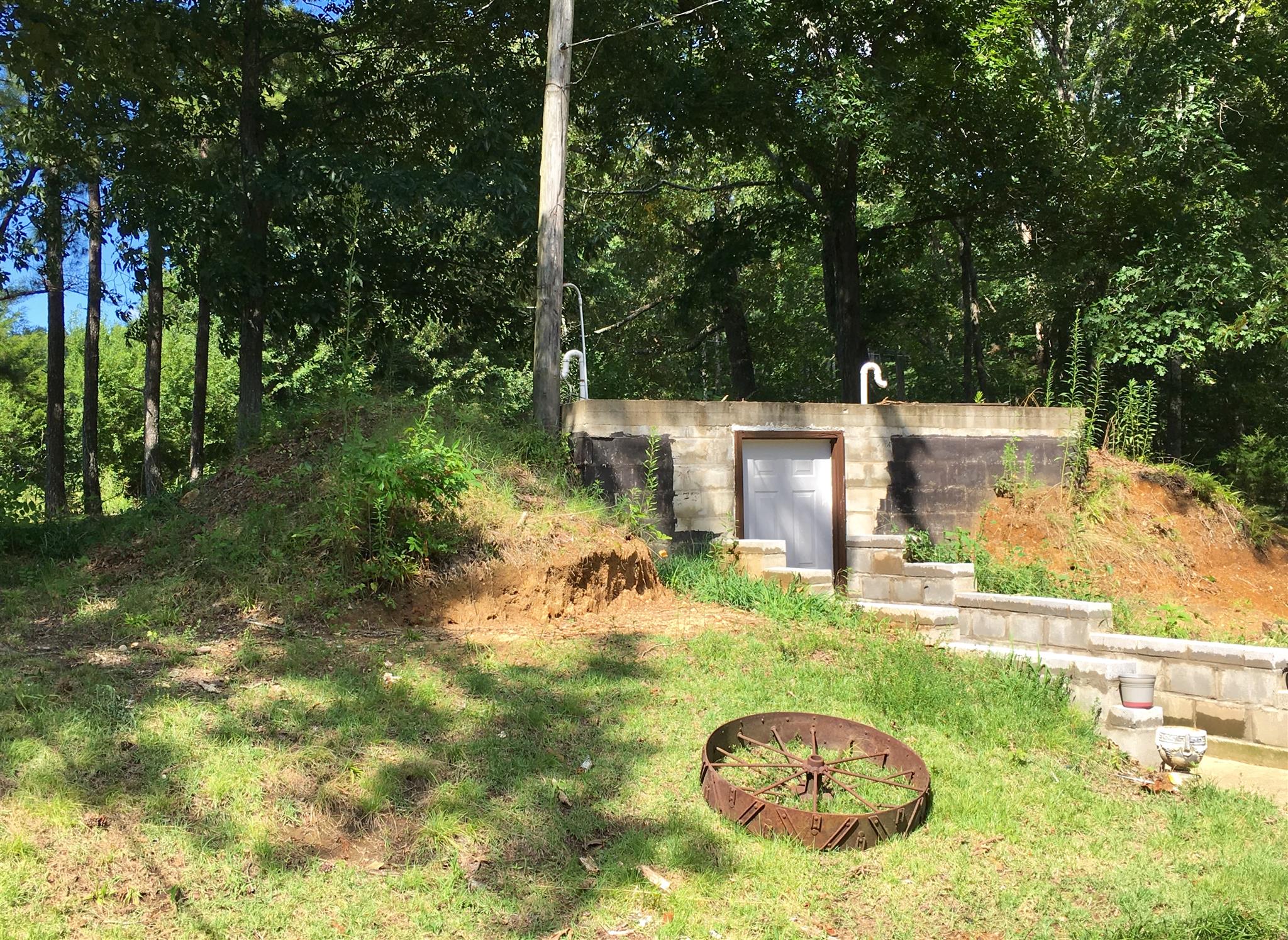 209 Bonnertown Road Five Points, TN 38457 - Photo 26 of 30 a backyard of a house with table and chairs
