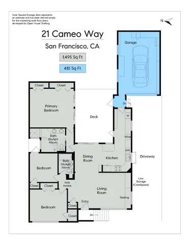 $1,798,000 | 21 Cameo Way, San Francisco, CA 94131