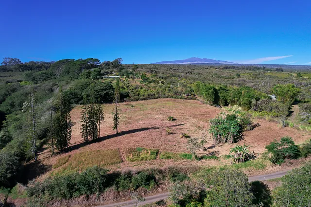 a view of an outdoor space with mountain view