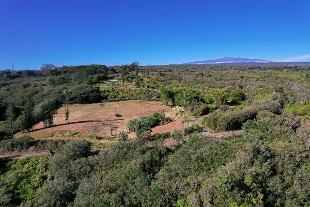 a view of an outdoor space with mountain view