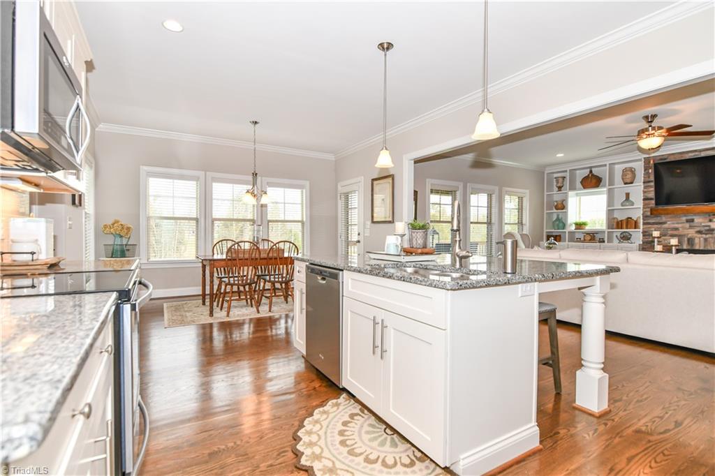 7434 Princess Ann Court Rural Hall, NC 27045 - Photo 9 of 30 Spectacular kitchen overlooking great room and DR.