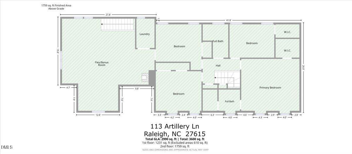 113 Artillery Lane Raleigh, NC 27615 - Photo 53 of 56 54-113 Artillery Ln Floor Plan-50