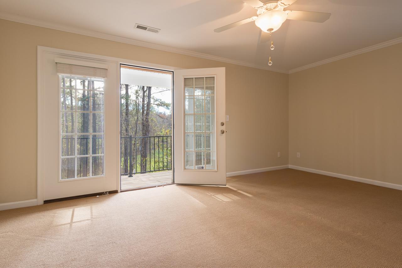 335 Quarry Road, Unit 20 Charlottesville, VA 22902 - Photo 18 of 29 17'11 x 12'8 master bedroom lives large. Pocket doors to both bathroom and walk in wardrobe. Enormous views to your 12 x 10 covered porch.