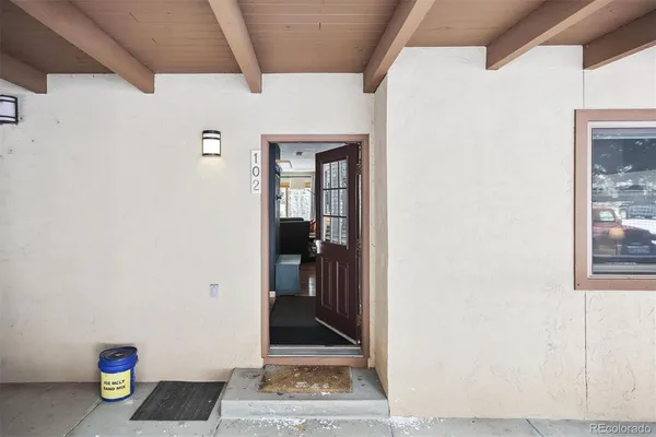 a view of an entryway door
