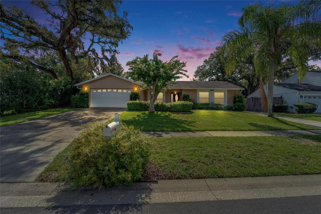 9403 Bellhaven Street Temple Terrace, FL 33637 - Photo 59 of 59 a front view of a house with garden