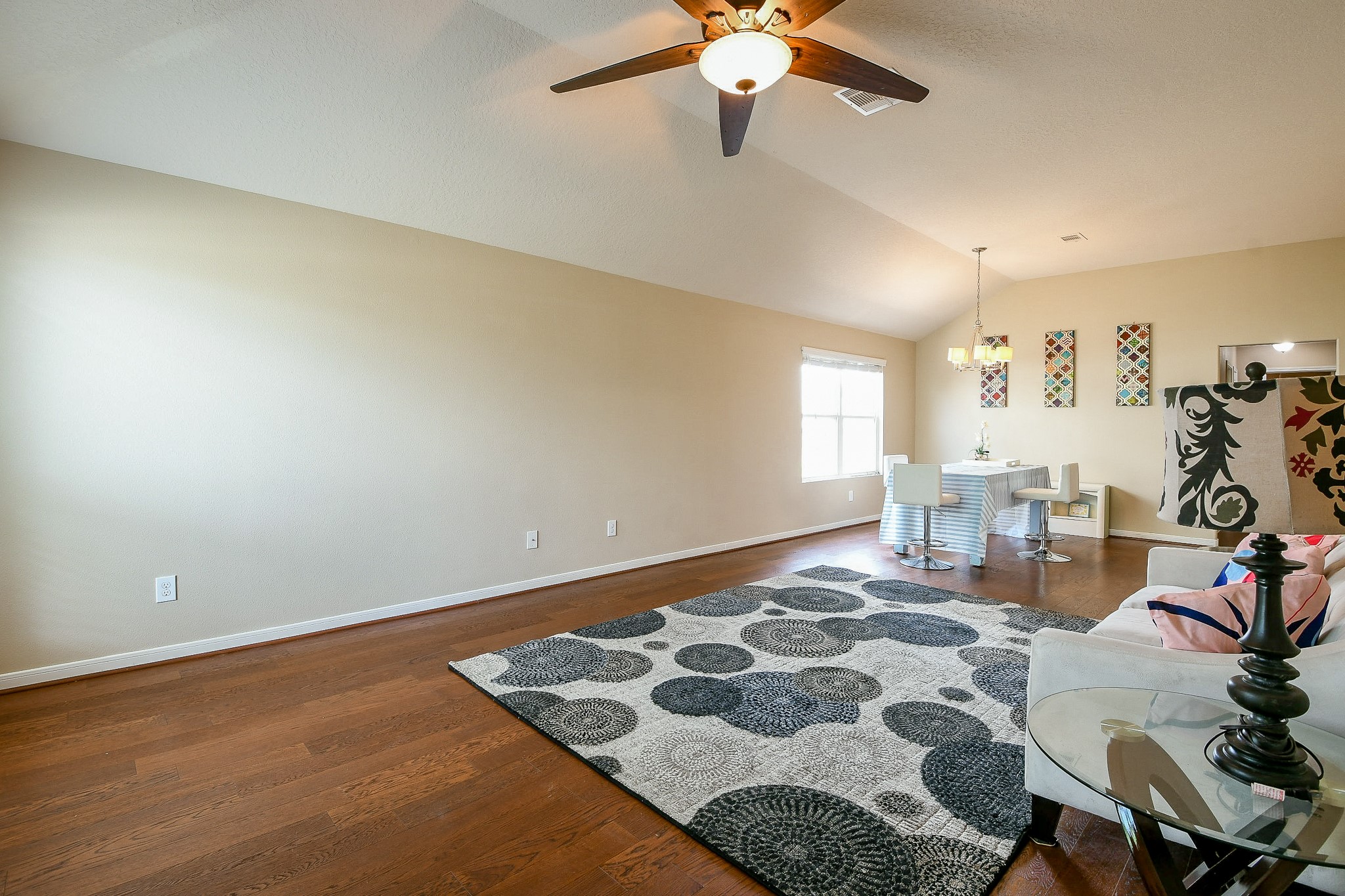 5818 Turmeric Drive Baytown, TX 77521 - Photo 8 of 50 a view of a livingroom with furniture and chandelier fan