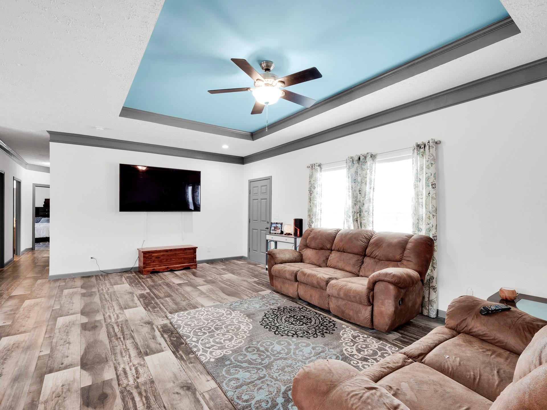 550 North Burris Road Sharon, SC 29742 - Photo 12 of 34 a living room with furniture and a flat screen tv