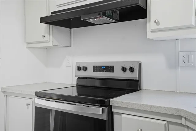 a stove top oven sitting inside of a kitchen