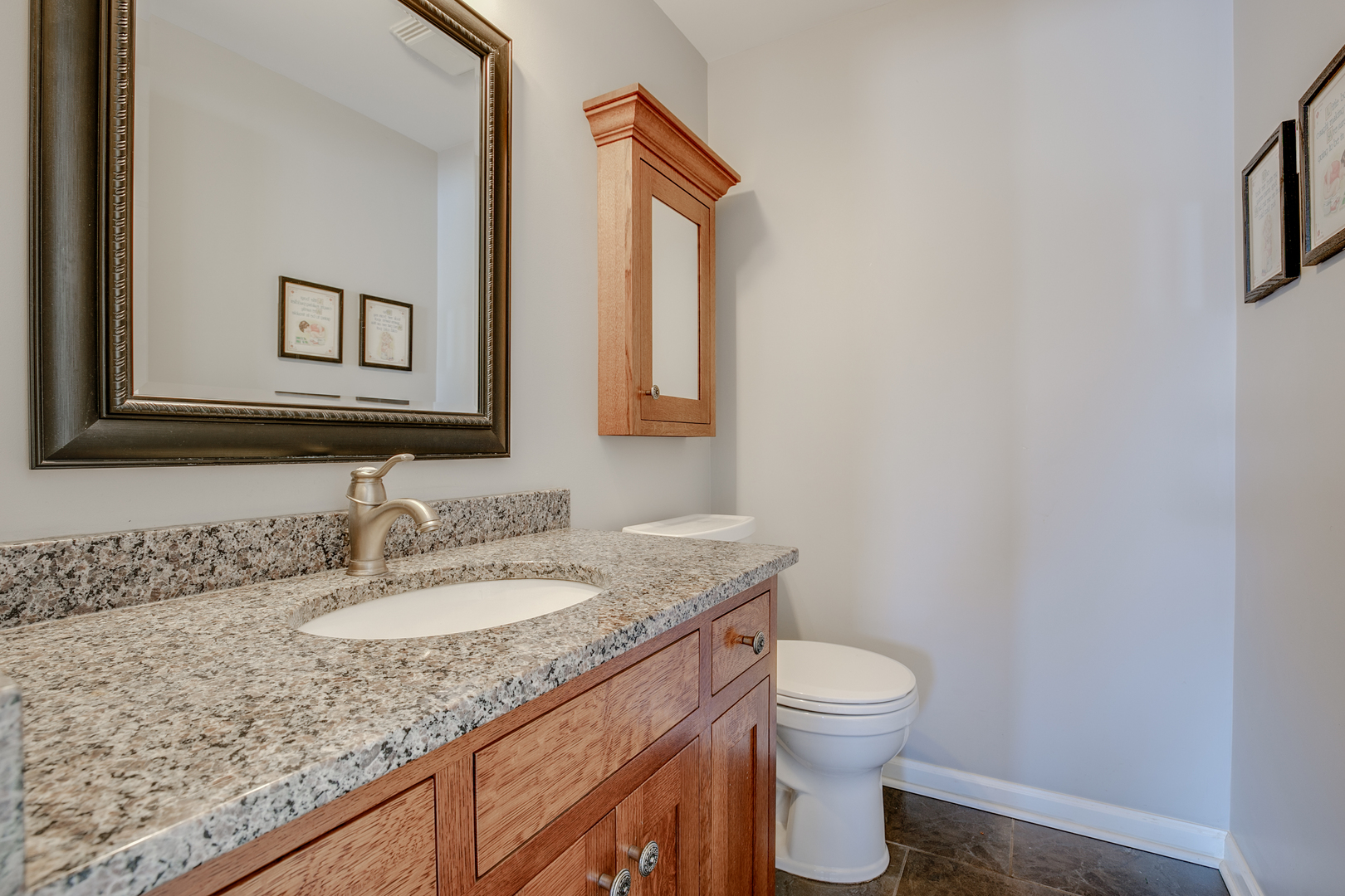 21242 West Long Grove Road Kildeer, IL 60047 - Photo 17 of 42 a bathroom with a granite countertop toilet sink and mirror
