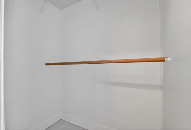 a close up view of racks on the wall