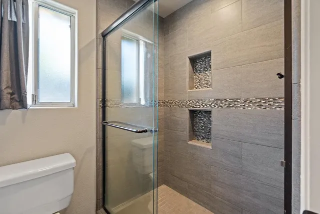 a bathroom with a toilet