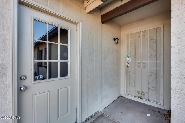 a view of front door