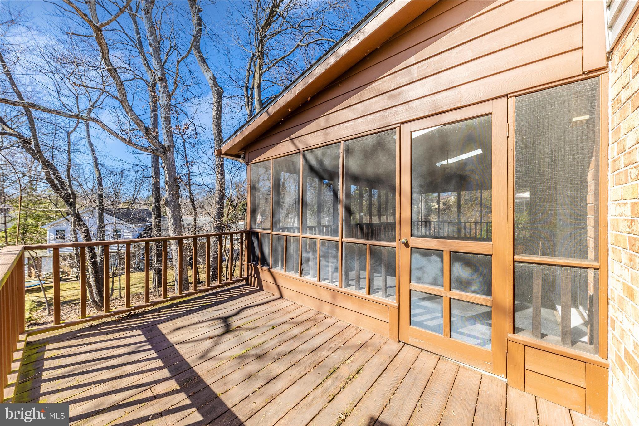 11806 Prestwick Road Potomac, MD 20854 - Photo 62 of 64 a view of balcony with wooden floor and fence