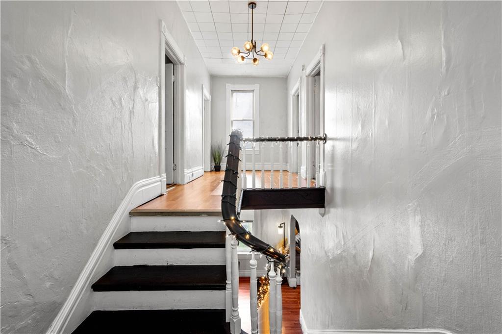 34 Altamont Street Washington, PA 15301 - Photo 18 of 38 Steps that lead to the upper level that features 3 VERY LARGE bedrooms, and full bath.