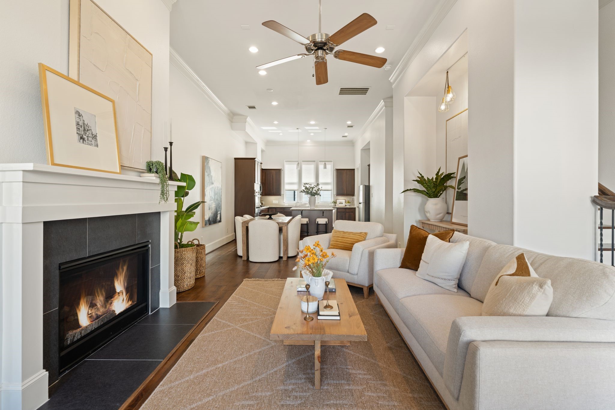 2960 Rusk Street Houston, TX 77003 - Photo 13 of 29 The living room is truly the centerpiece of this home, radiating warmth and sophistication.