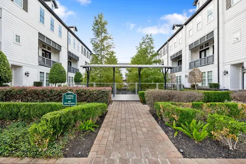 a view of a garden with pathway
