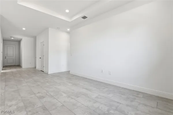 a view of an empty room