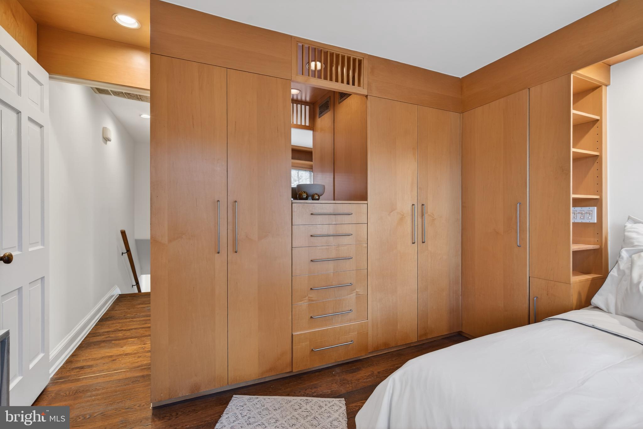 1610 33rd Street Northwest Washington, DC 20007 - Photo 16 of 25 Custom cabinets in bedroom