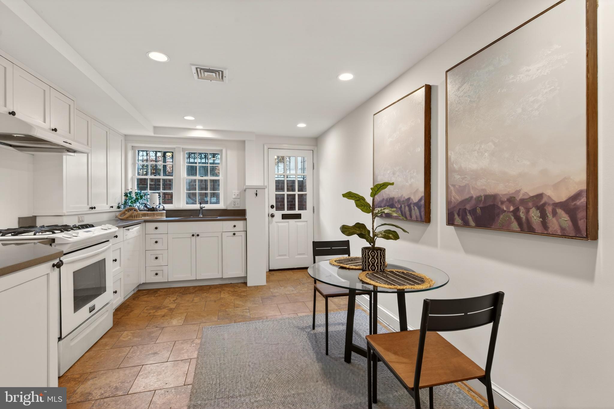 1610 33rd Street Northwest Washington, DC 20007 - Photo 18 of 25 Light-filled kitchen