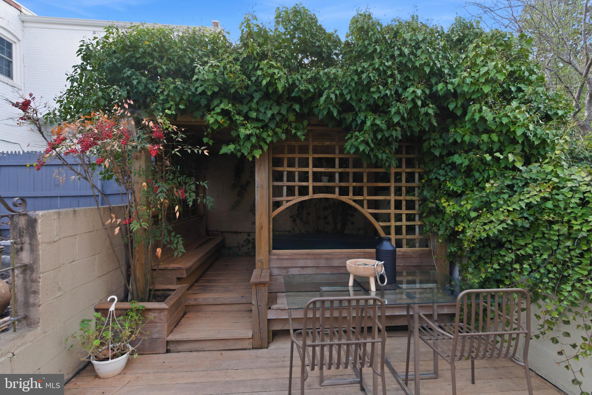 1610 33rd Street Northwest Washington, DC 20007 - Photo 25 of 25 A lovely secluded pergola with hot tub