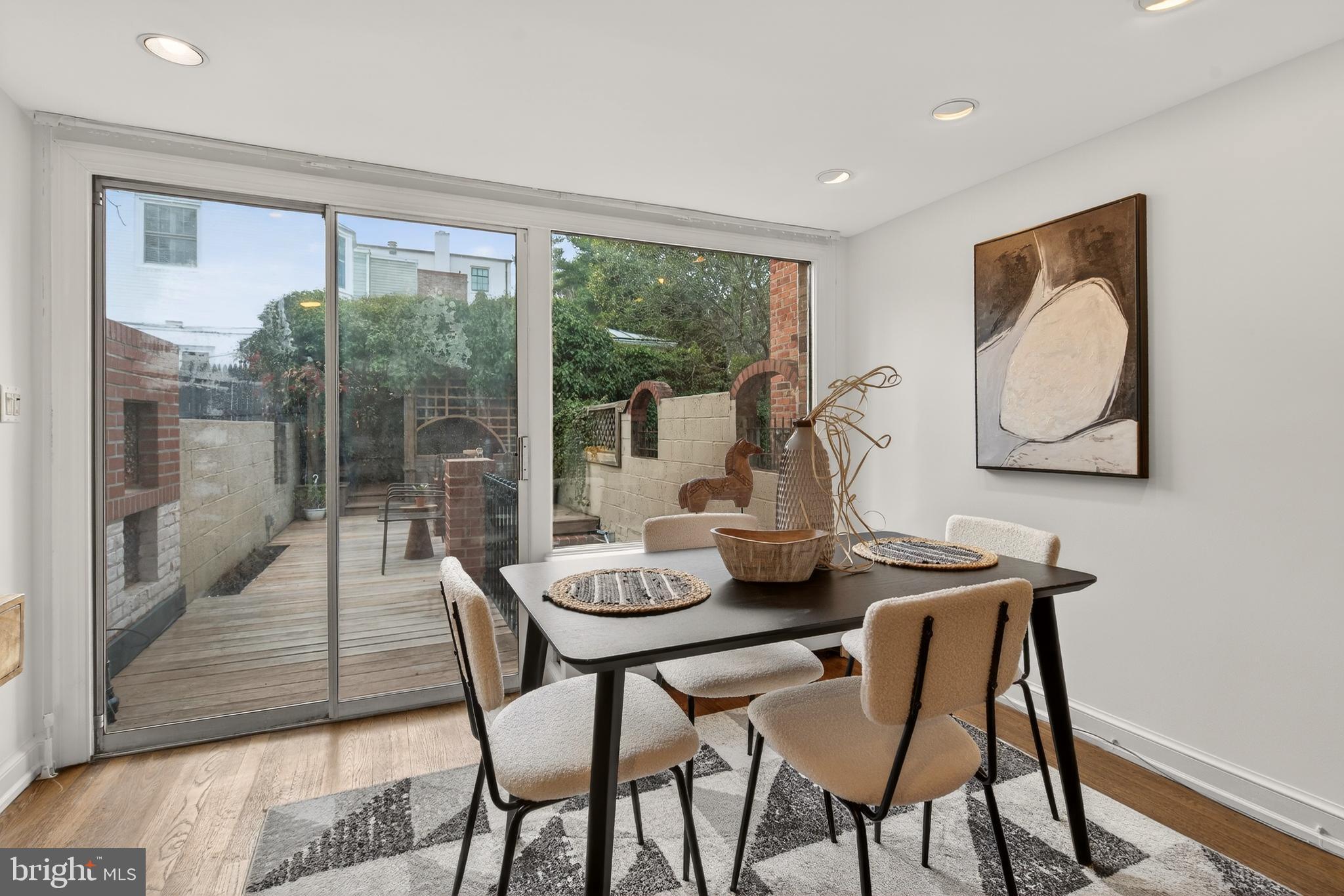 1610 33rd Street Northwest Washington, DC 20007 - Photo 6 of 25 Wonderful dining room facing garden