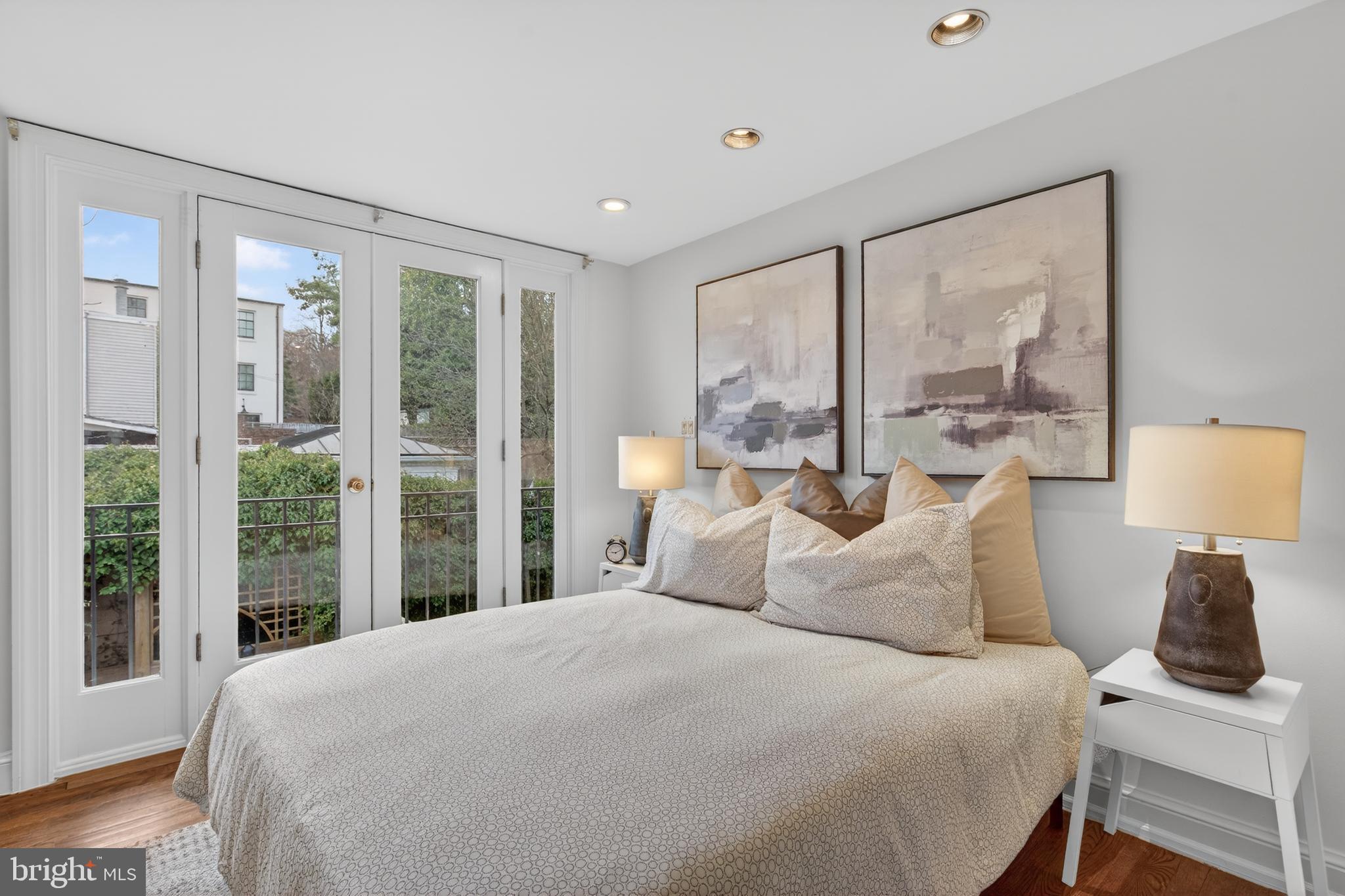 1610 33rd Street Northwest Washington, DC 20007 - Photo 9 of 25 Sunny master bedoom with Juliet balcony
