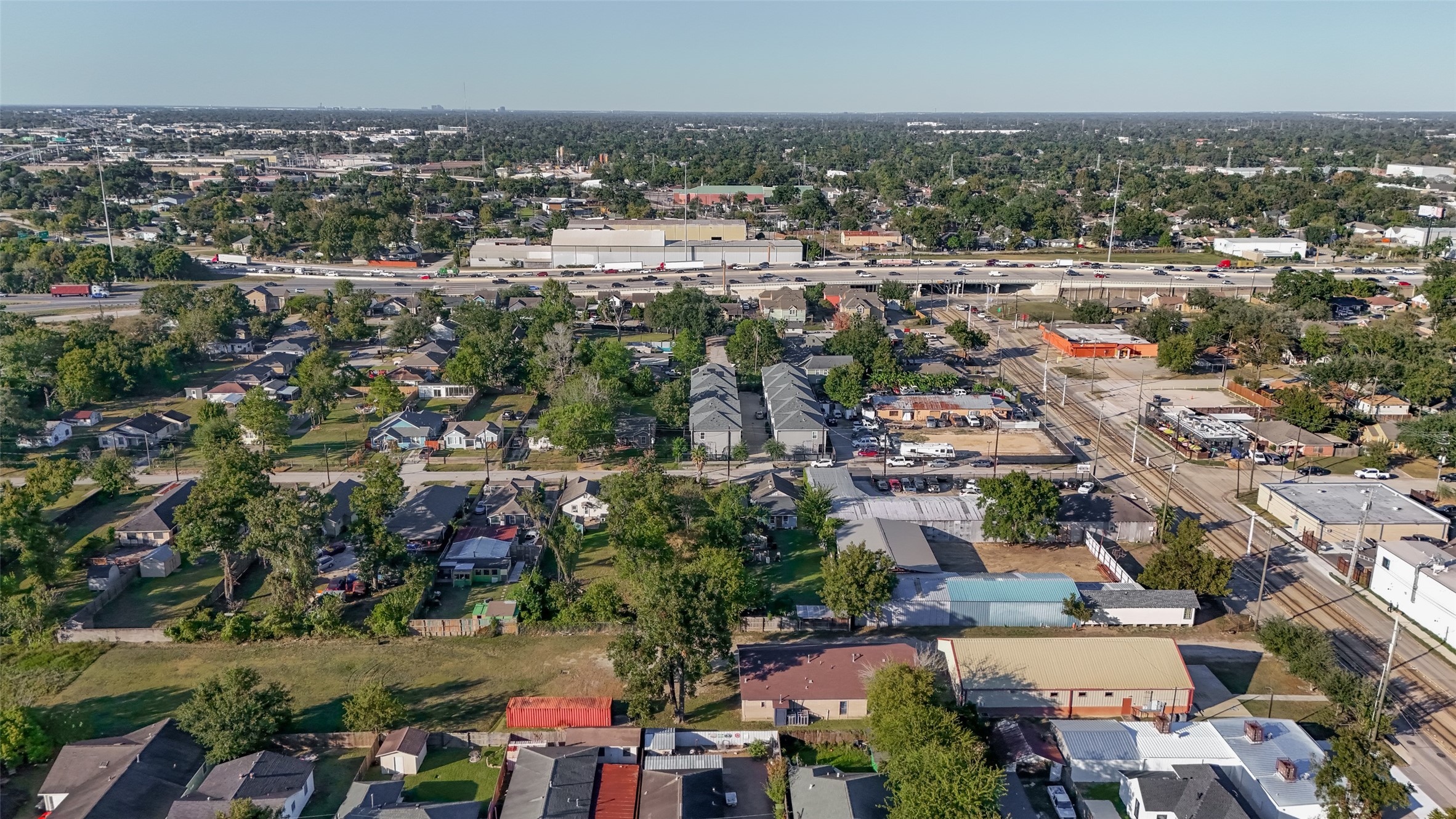 119 Sylvester Road Houston, TX 77009 - Photo 13 of 16 an aerial view of a city