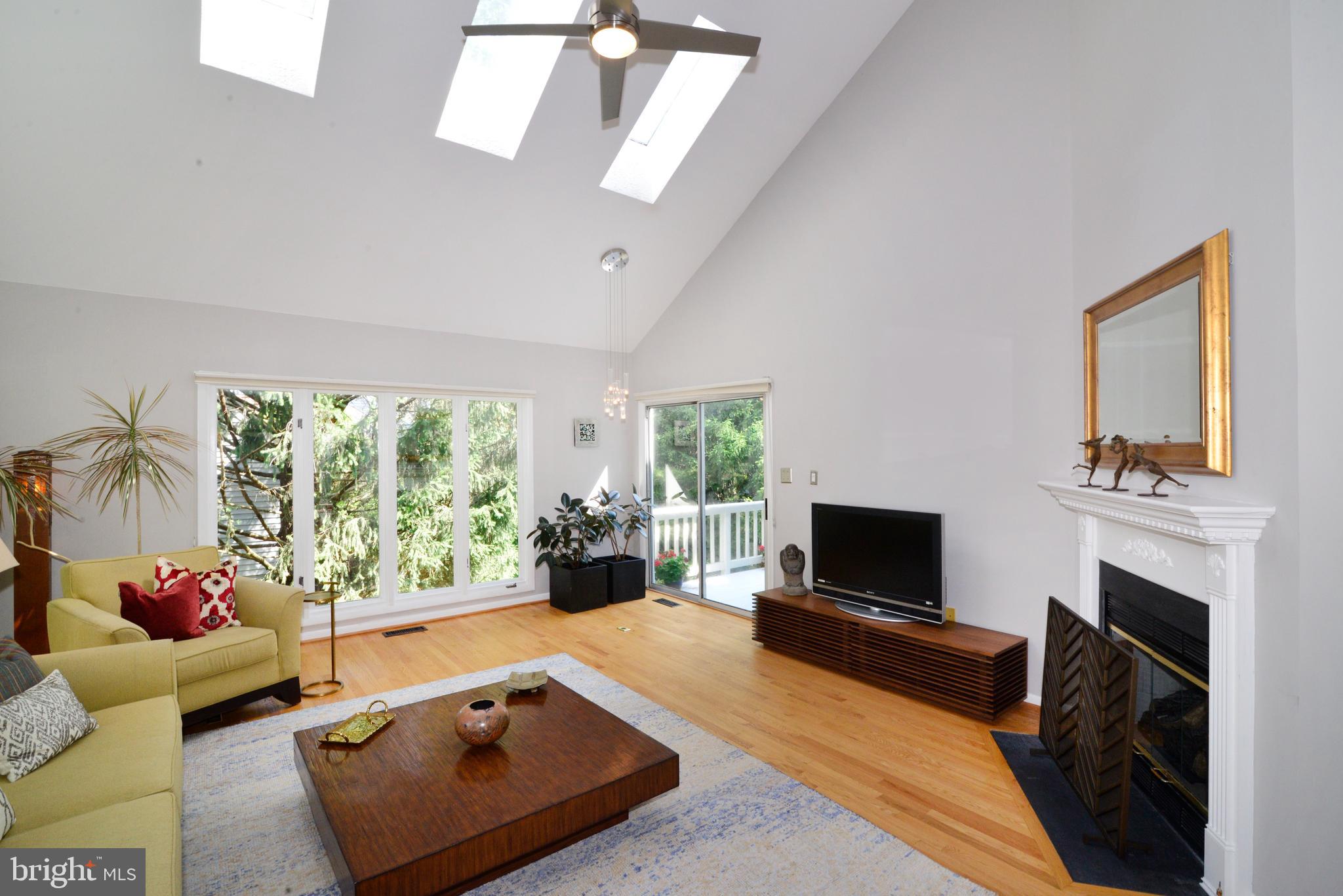 1301 Wedgewood Manor Way Reston, VA 20194 - Photo 16 of 55 Vaulted ceilings and skylights in living room