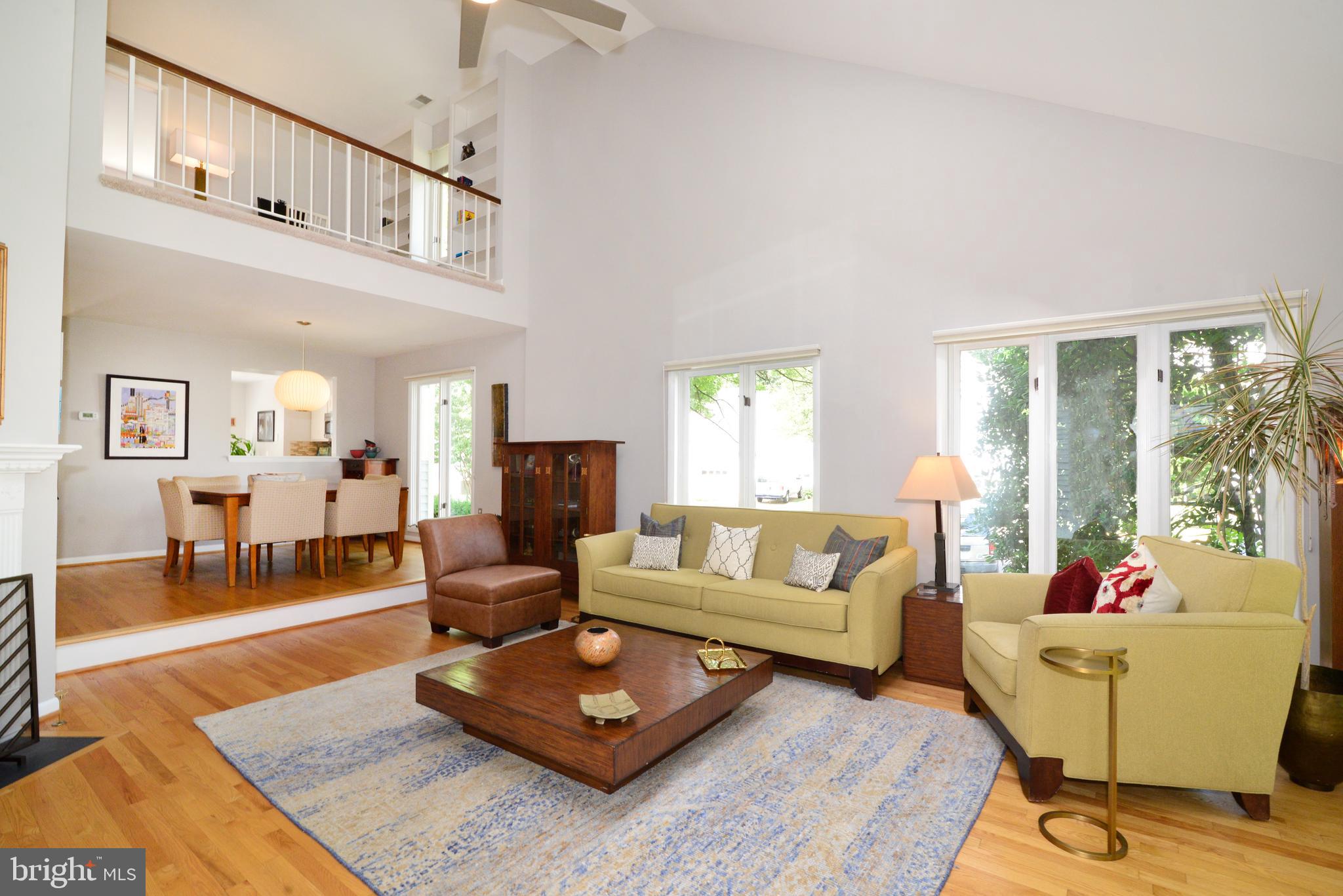1301 Wedgewood Manor Way Reston, VA 20194 - Photo 17 of 55 living/dining view and loft above living room