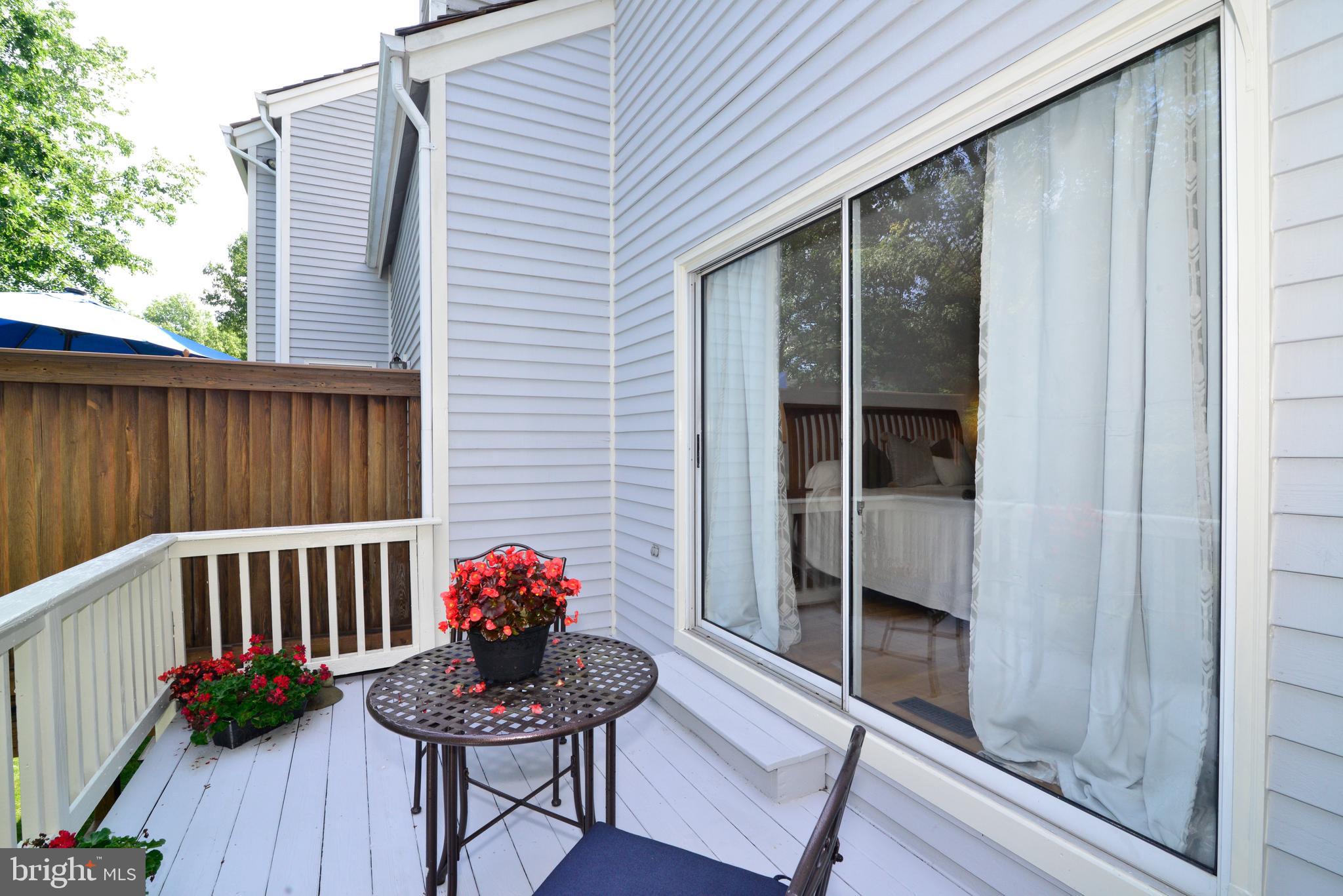 1301 Wedgewood Manor Way Reston, VA 20194 - Photo 26 of 55 Deck off of living room AND master bedroom