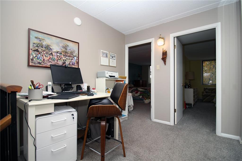 1160 Bower Hill Road, Unit 310A Pittsburgh, PA 15243 - Photo 14 of 46 a view of a workspace with furniture and a window