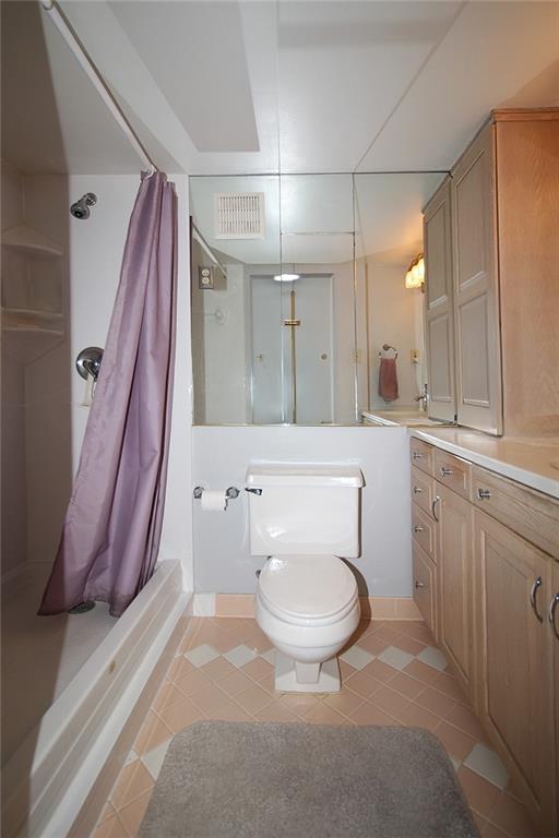 1160 Bower Hill Road, Unit 310A Pittsburgh, PA 15243 - Photo 18 of 46 a bathroom with a toilet a sink and a mirror