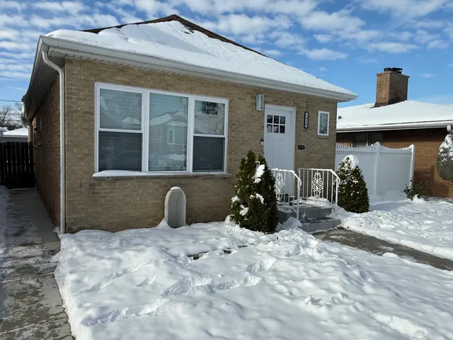 a front view of a house