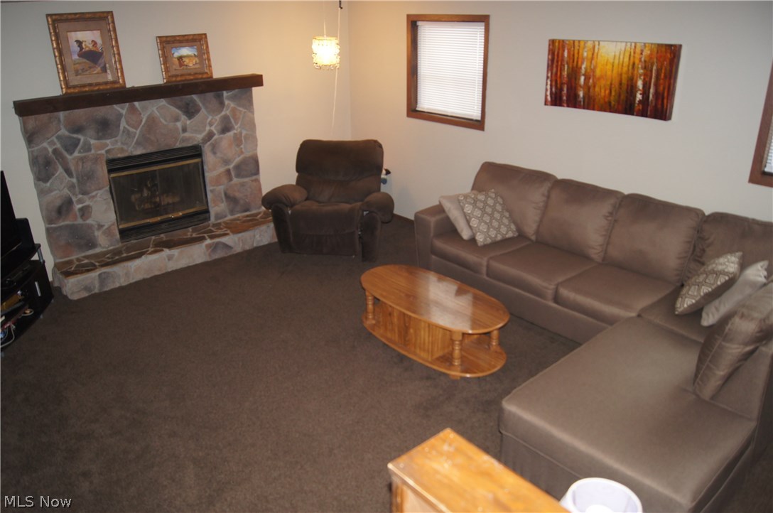 1774 Nichols Road Akron, OH 44312 - Photo 10 of 22 Large lower level family room with new carpet.