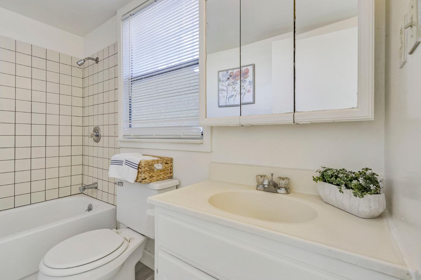 3618 MacArthur Boulevard Oakland, CA 94619 - Photo 29 of 65 a bathroom with a sink a toilet and shower