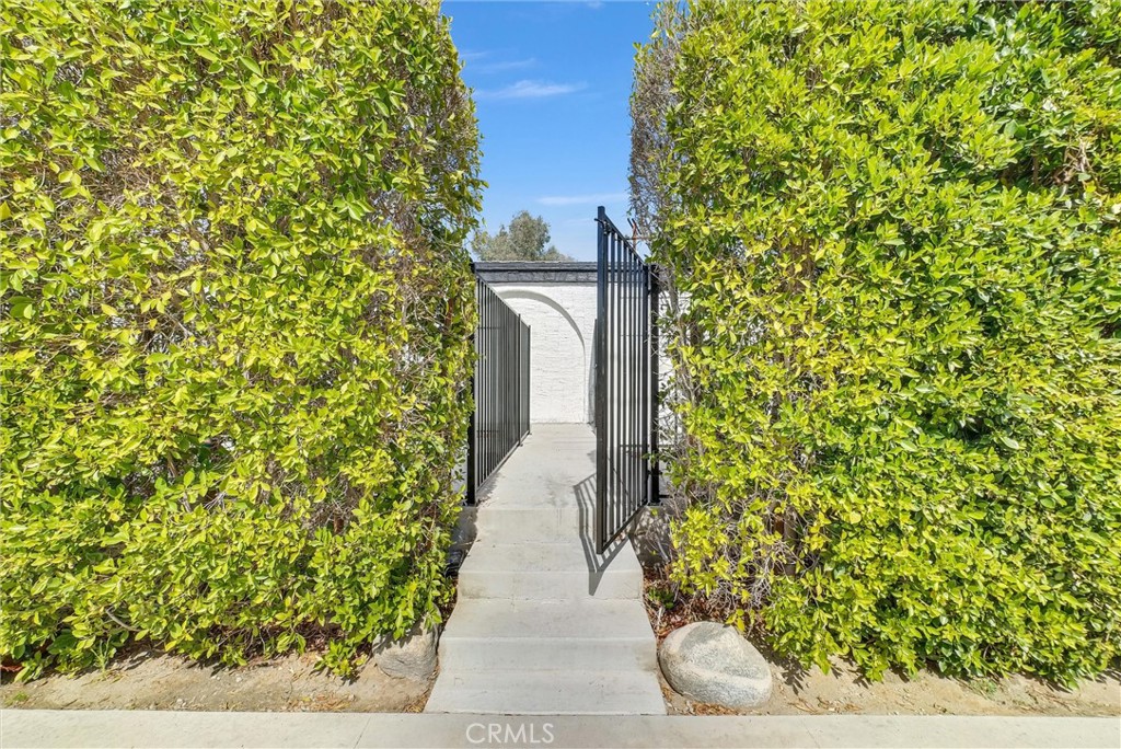 1900 East Baristo Road Palm Springs, CA 92262 - Photo 17 of 23 a pathway of a house with flower plants